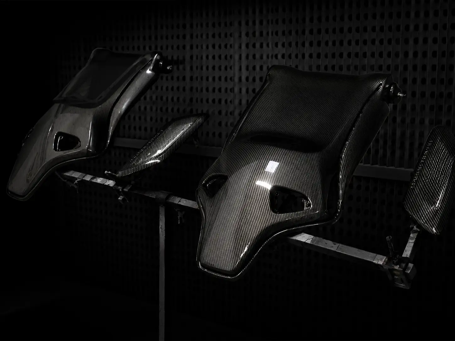 Carbon-effect hydro-dipped Audi seat backs, AutoPerfect Stone