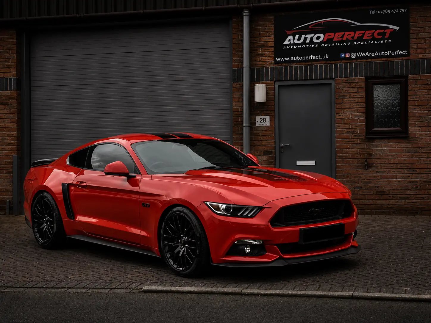 Freshly detailed Ford Mustang at AutoPerfect, Stone