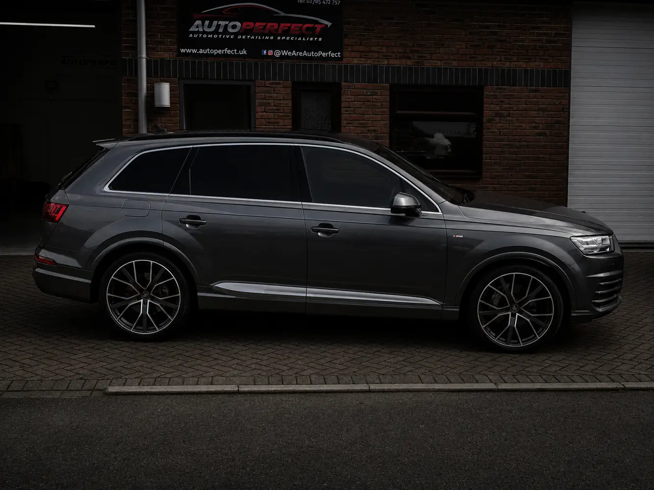 Audi Q outside the AutoPerfect unit in Stone, Staffordshire